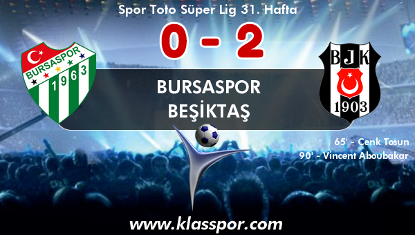 Bursaspor 0 - Beşiktaş 2