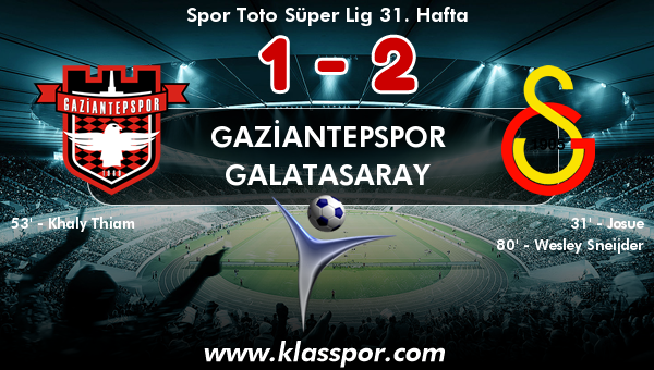 Gaziantepspor 1 - Galatasaray 2