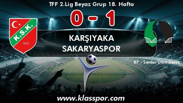 Karşıyaka 0 - Sakaryaspor 1