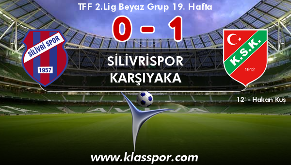 Silivrispor 0 - Karşıyaka 1