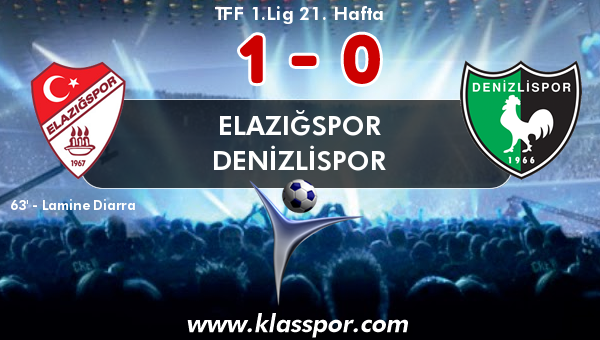 Elazığspor 1 - Denizlispor 0