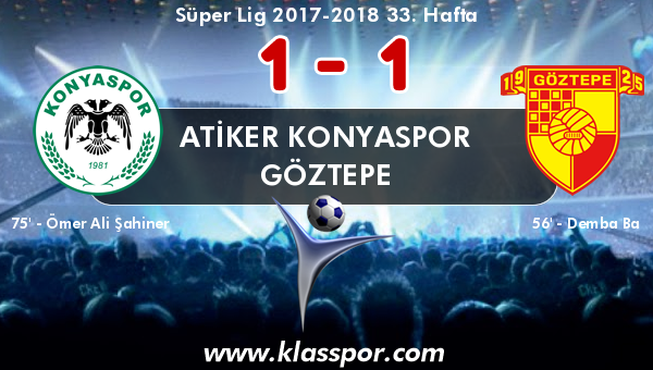 Atiker Konyaspor 1 - Göztepe 1