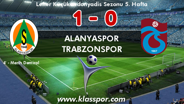 Alanyaspor 1 - Trabzonspor 0