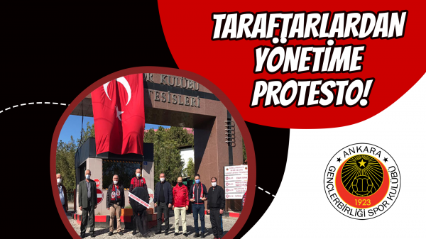 Taraftarlardan Yönetime protesto!