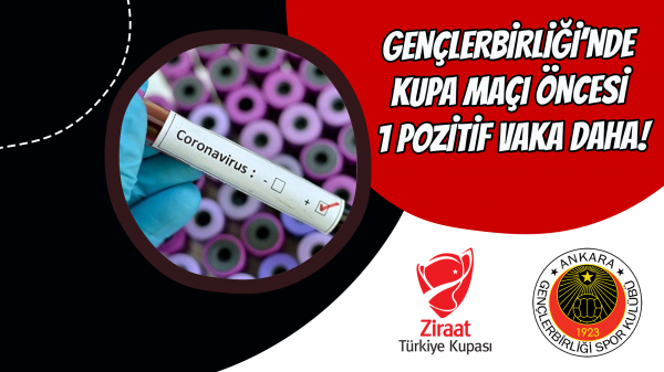 Gençlerbirliği’nde kupa maçı öncesi 1 pozitif vaka daha!