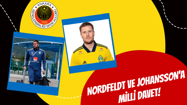 Nordfeldt ve Johansson’a milli davet!